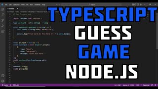 Develop a Number Guessing Game using TypeScript and Node.js