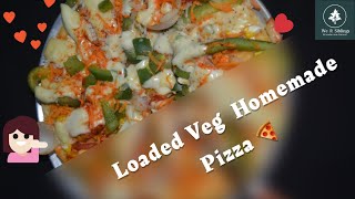 Loaded Veg Pizza | लोडेड वेज पिज़्ज़ा | వెజ్ పిజ్జా