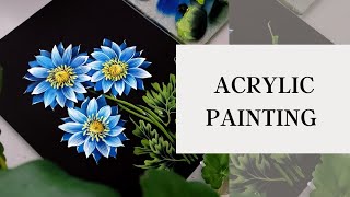 💙 STUNNING Acrylic Painting Flowers | BLOOMING Beauty Nature Painting 🔵