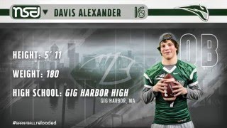 Highlights of 2016 Portland State Football Signee Davis Alexander (Quarterback)