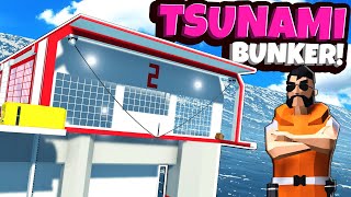 Surviving A Tsunami in a Secret Bunker in Stormworks Multiplayer!
