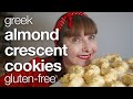 Greek Almond Crescent Cookies