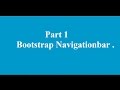 Bootstrap Navigation Bar Part 1
