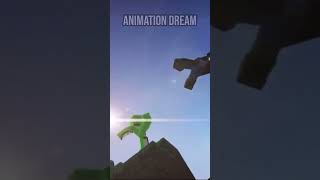 Minecraft Dream Vs  Animation Dream 🤩 Dream On Kratos Cliff Jump #shorts  #minecraft #sh #майнкрафт