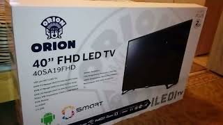 Orion 40SA19FHD LED TV kicsomagolása (unboxing)