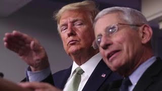 Trump bashes health experts while Fauci urges caution as virus cases surge