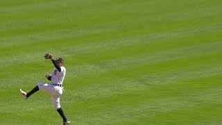 MIN@DET: Kinsler makes leaping catch on line drive