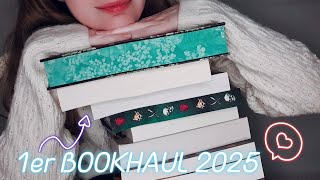 1er vidéo ASMR Bookhaul 2025 📚 (10 livres🤩)