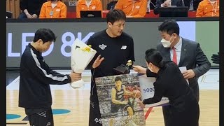 220402 수원 KT vs 고양 오리온 - 다 귀여워서 자를게없는 하이텐션 허훈 워밍업🤣 #김동욱선수 5000득점 축하🎉