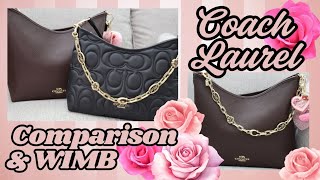 Coach Large Laurel Shoulder Bag| Size Comparison \u0026 WIMB