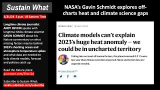 NASA’s Gavin Schmidt explores off-charts heat and climate science gaps