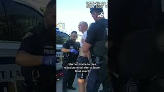 Wild moment man who broke into OnlyFans model’s mansion is arrested