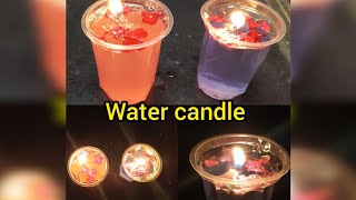 DIY Home made Water candle 🕯️ ನೀರಿನಿಂದ ದೀಪ #videos