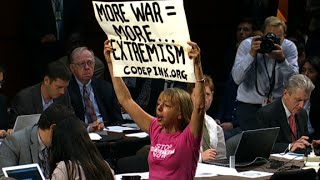 Protesters removed from Senate hearing