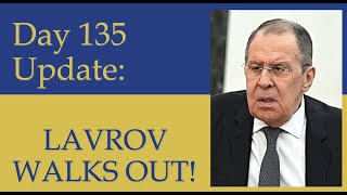What happened on Day  135  of the Russian invasion of Ukraine | Daily Update: LAVROV walks out of G7