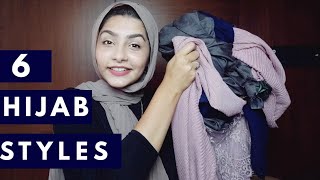 6 HIJAB STYLES, 6 DIFFERENT MATERIALS |HIJAB TUTORIAL|EVERYDAY HIJAB STYLES | The Urban Hijabee