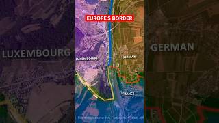 Europe’s Most Unique Border 🔥🇩🇪 #shorts #germany #maps #borders #europe #schengen #facts #politics