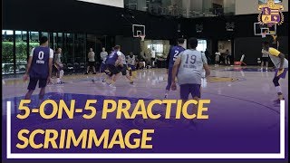 Lakers Practice: 5-on-5 Scrimmage Footage At the End of Practice