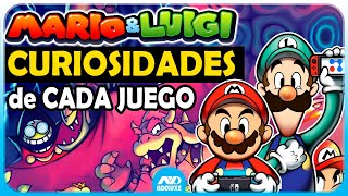 5 CURIOSIDADES de CADA JUEGO de MARIO & LUIGI RPG (GBA - DS - 3DS - SWITCH ) | N Deluxe