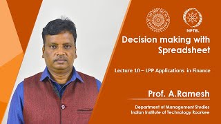 Lecture 10 - LPP Applications in Finance