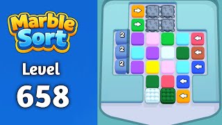 Marble sort Level 658 solution gameplay