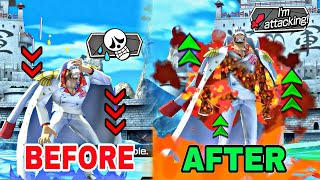 Ex Akainu Before \u0026 After Buff Comparison || One piece Bounty rush