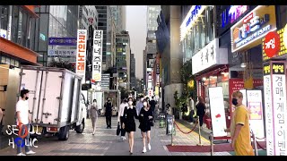 [4K] 2021 강남역 핫플레이스 ! 서울홀릭 강남스타일 퇴근시간 불금 밤산책 서울야경 walk in seoul