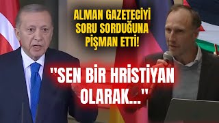 Erdoğan, Alman Gazeteciyi Soru Sorduğuna Pişman Etti! \