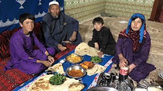 نوبت چوپان در خانه ما با پدر جان آشپزی من خداوند هیچ بچه را از حقش محروم نکند 😢🙆‍♂️ ❤