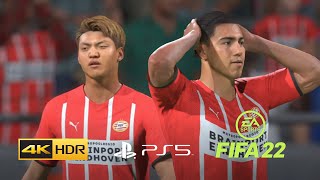 FIFA 22 PS5 - PSV VS FC GRONINGEN - 4K60FPS NEXT-GEN GAMEPLAY