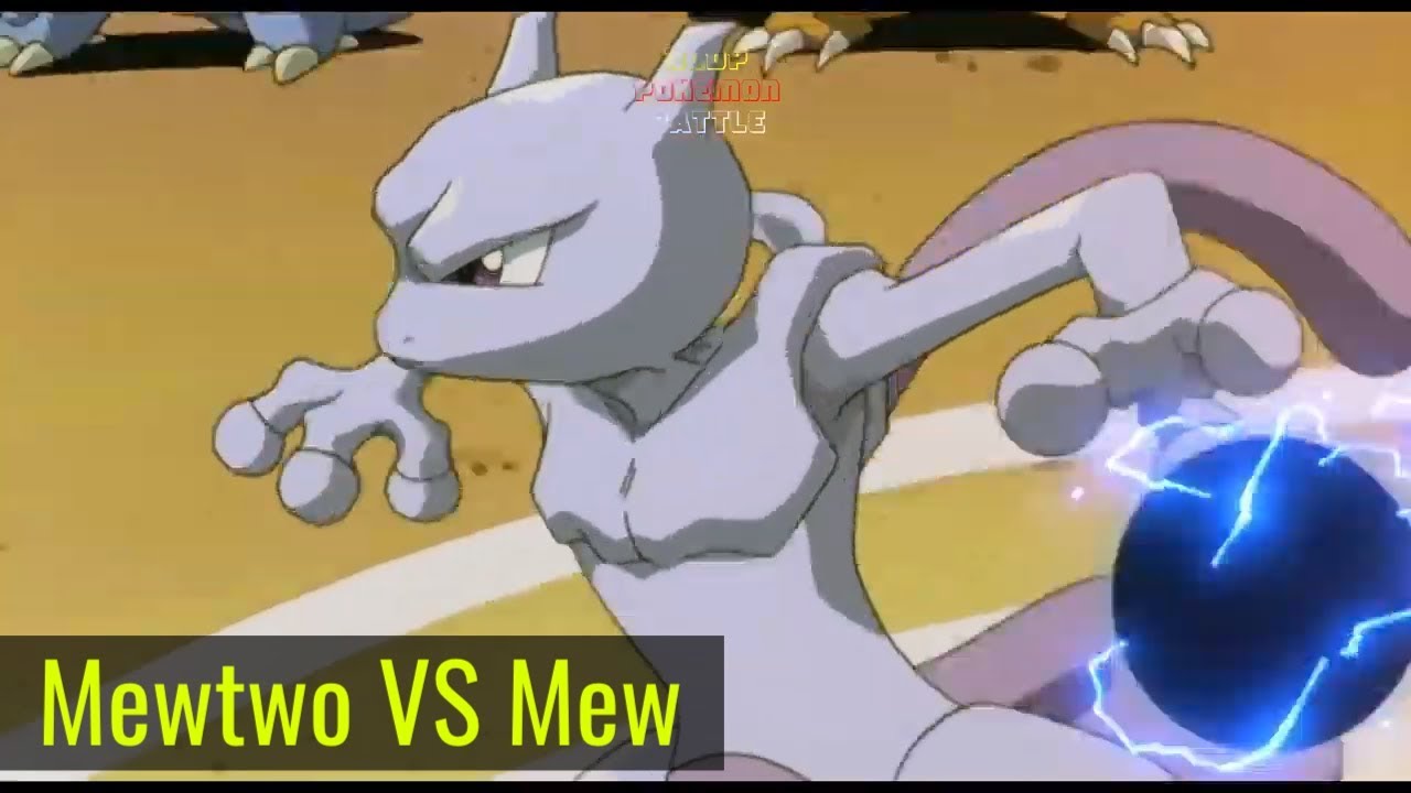 Mewtwo VS Mew | Ash Turn Into Stone Full Pokemon Movie Battle - YouTube