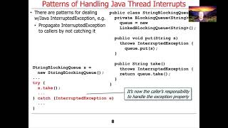 Managing the Java Thread Lifecycle: Patterns of Handling Thread Interrupts