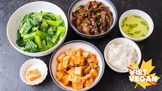 Cooking when I'm Homesick // Vegan Thịt Kho and Cà Tím Xào