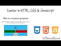 Counter in Javascript | Learning HTML, CSS & Javascript