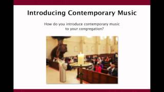 Webinar: Contemporary Liturgy - Selecting Music