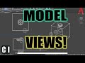 AutoCAD How to Create & Use Model VIEWS: Quick & Easy Viewports! - 2 Minute Tuesday