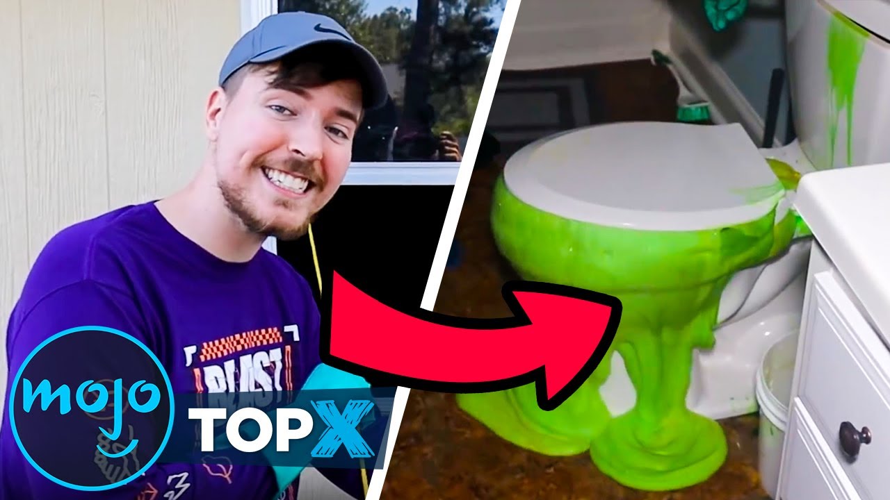 Top 10 Craziest Challenges MrBeast Has Done - YouTube