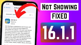 FIX iOS 16.1.1 Update Not Showing on iPhone \u0026 iPad