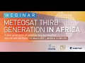 Meteosat Third Generation in Africa - Webinar