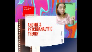 Anomie Theory and Psychoanalytic Theory