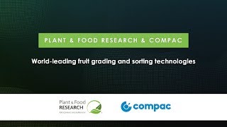 2019 KiwiNet Awards Finalist Plant \u0026 Food Research and Compac Sorting Equipment