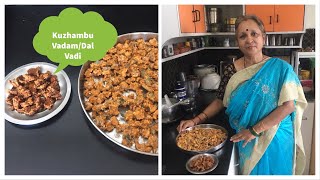 Kuzhambu Vadam/ Dal Vadi