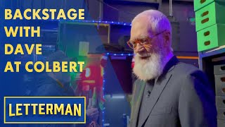 Backstage With Dave At Colbert | Letterman