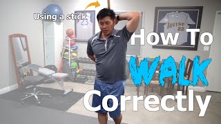 Physical Therapist Shows How To Walk Correctly Part 2 | Walking Posture and Strategy