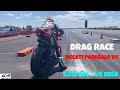 Ducati Panigale V4 vs Yamaha R6 superbike drag race  1/4 mile 🏍🚦 - 4K UHD