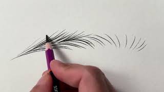 1 মিনিটে একটি ভ্রু আর্ট করতে শিখুন Learn How  to do an eyebrow art in 1 minute || how to draw