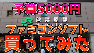 【ファミコン】予算は5000円！秋葉原で気になるレトロゲームを探す旅　ちょいレアソフトからジャンクレベルまでいろいろ買ってみた