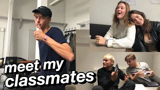 school vlog: meet my new classmates!