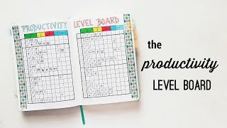 The Productivity Level Board | New Bullet Journal Tracker Idea | The Boosted Journal