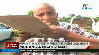 Leaders say they are ashamed by Murang'a MCAs' fight